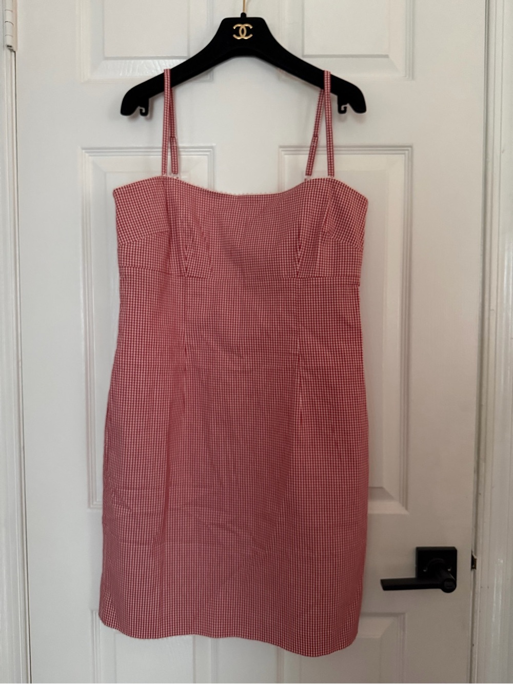 NWT Vintage Y2K Ralph Lauren Red Gingham Spaghetti Strap Mini Dress size 10